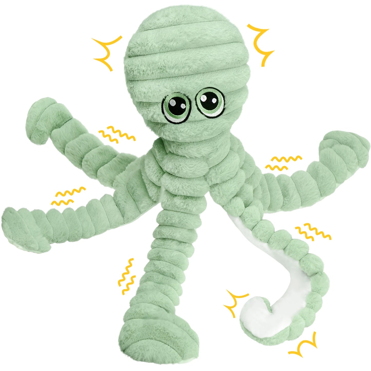Octopus Design Pet Grinding Teeth Squeaky Plush Toy For Dogs
