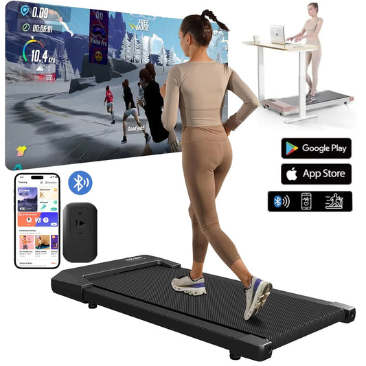 Superun 300lbs Home Treadmill 2in1 Walking Running Machine