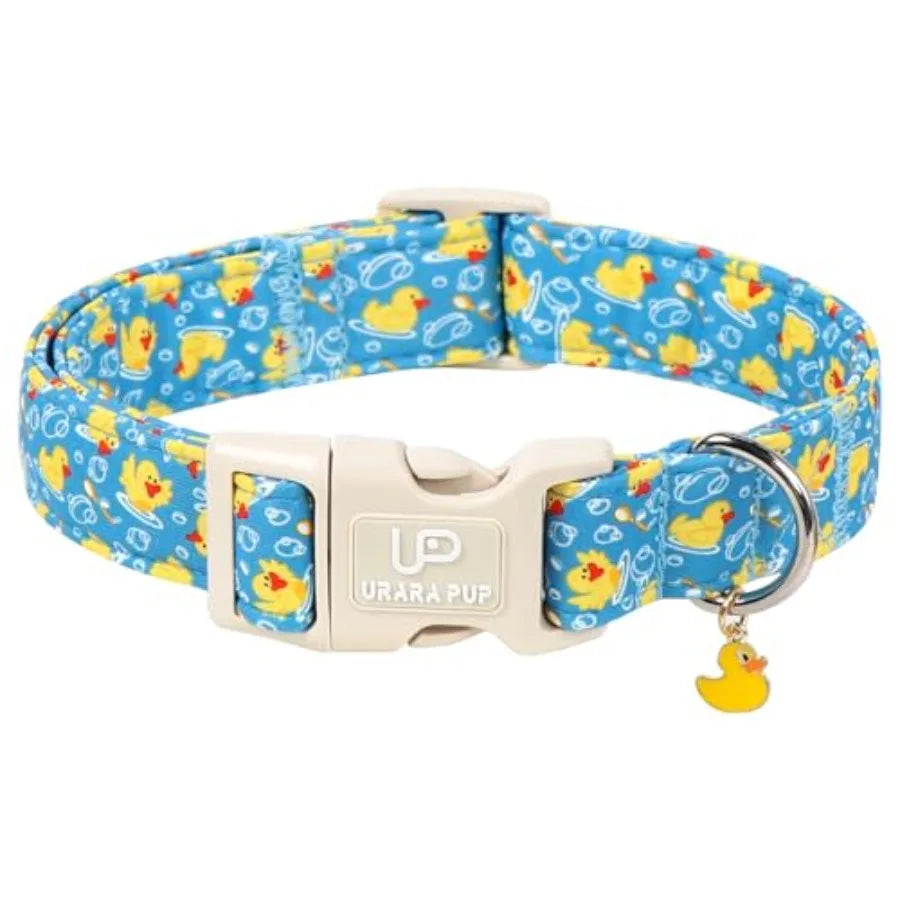 Fruit Pattern Cotton Dog Collar Adjustable Lightweight Durable