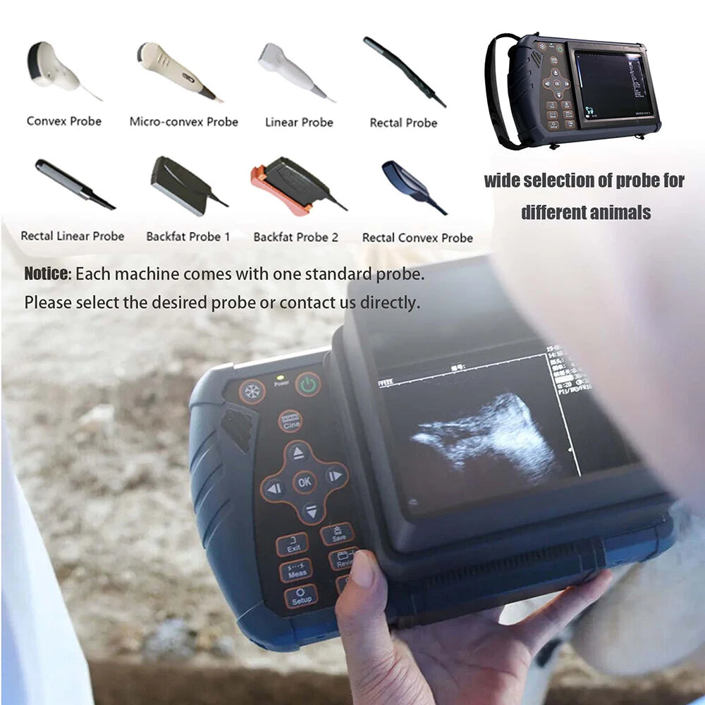 DAWEI Portable Veterinary Ultrasound Scanner for Farm Animals and Pregnancy