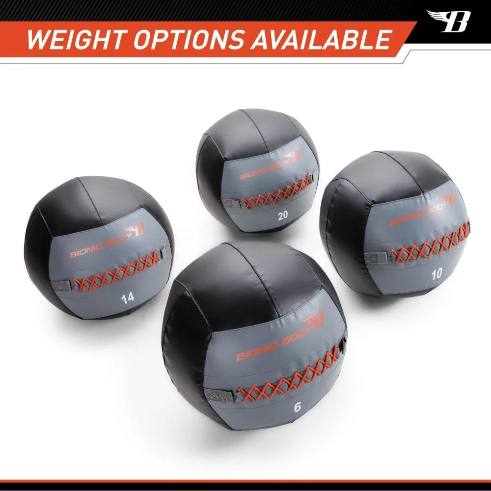 Bionic Body Weighted Slam Wall Ball for Cardio and Core