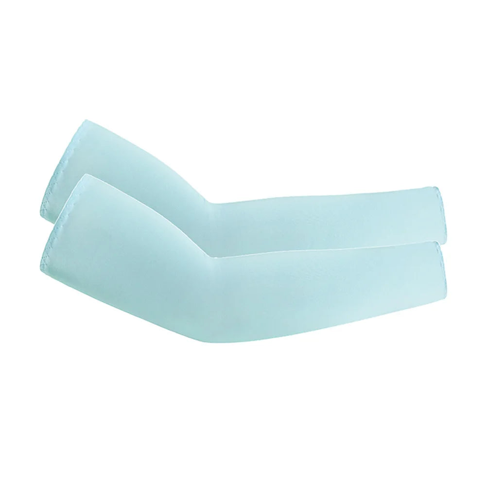 Unisex Cooling Arm Sleeves UV Sun Protection For Running