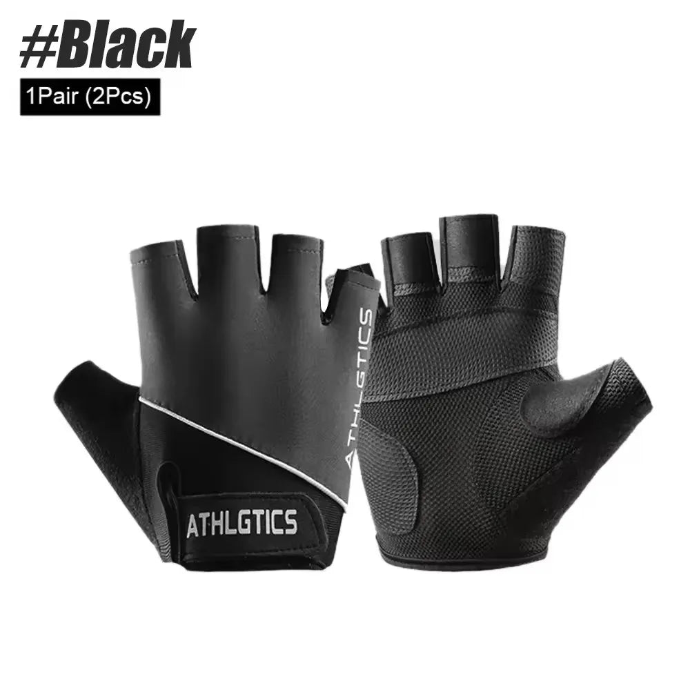 Breathable Fingerless Cycling Gloves Unisex for Men and Women