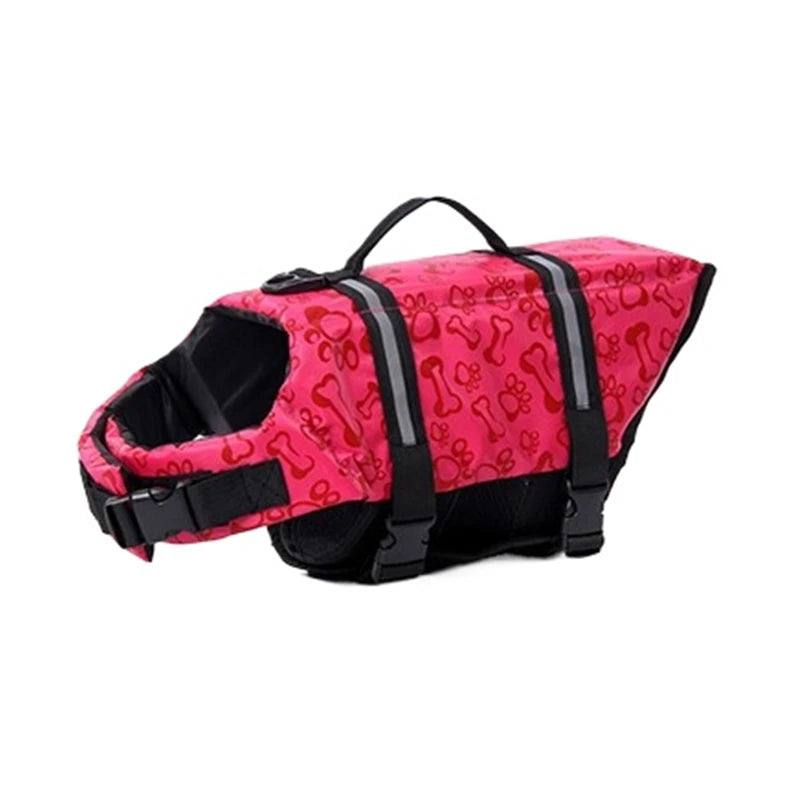Dog Reflective Life Jacket Adjustable Safety Vest For Outdoors