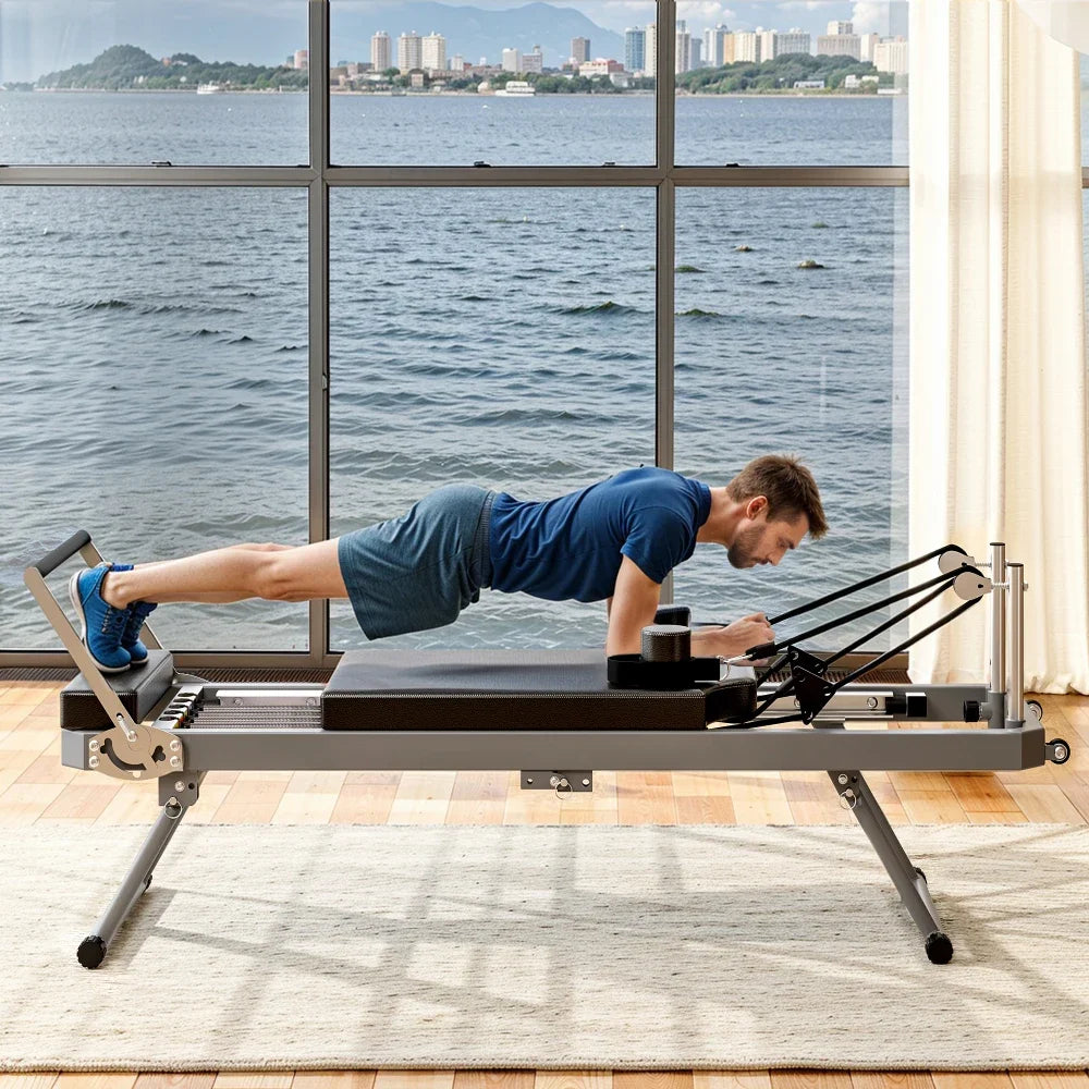 LWO Extra Large Pilates Reformer With Dynamic Resistance Cords