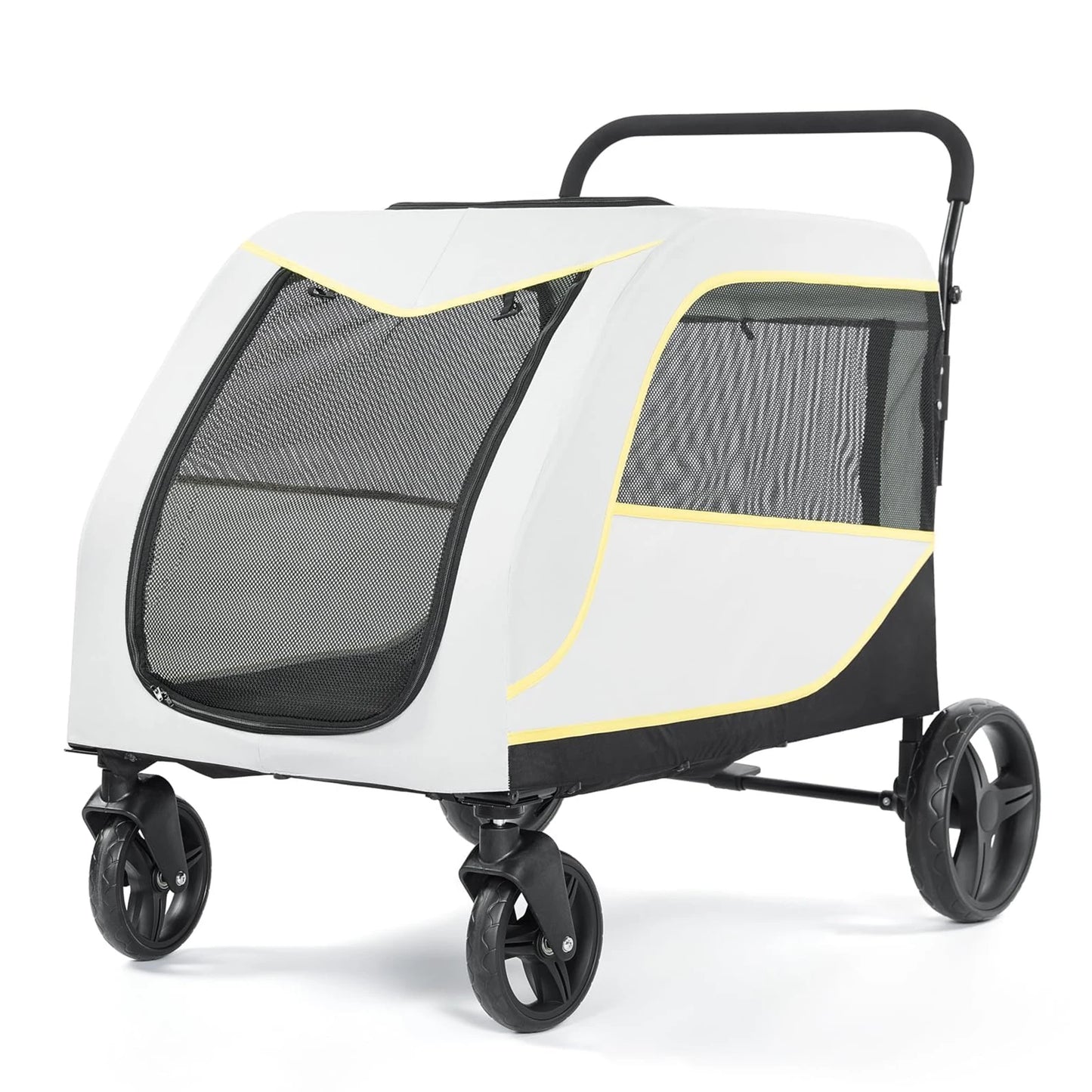 Heavy Duty All Terrain Dog Stroller for Large Dogs with Mesh
