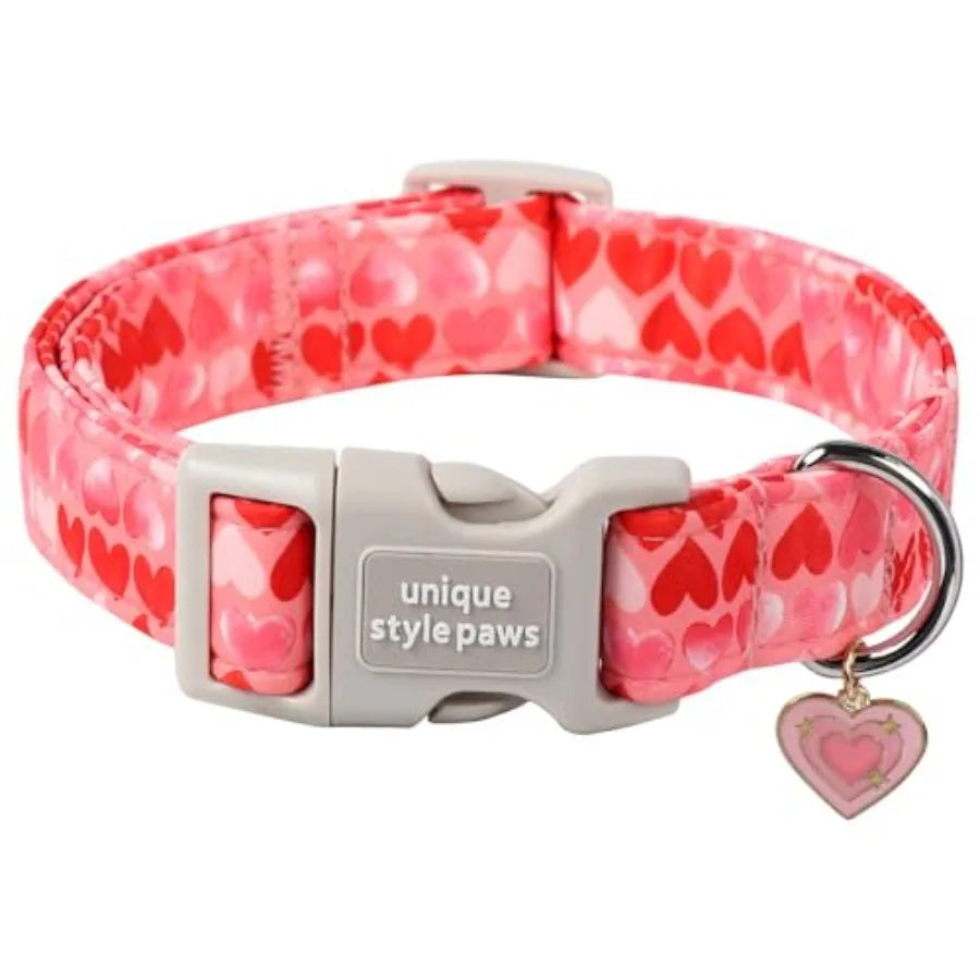 Dog Collar With Coconut Tree Pendant And Plastic Buckle For Small To Large Dogs