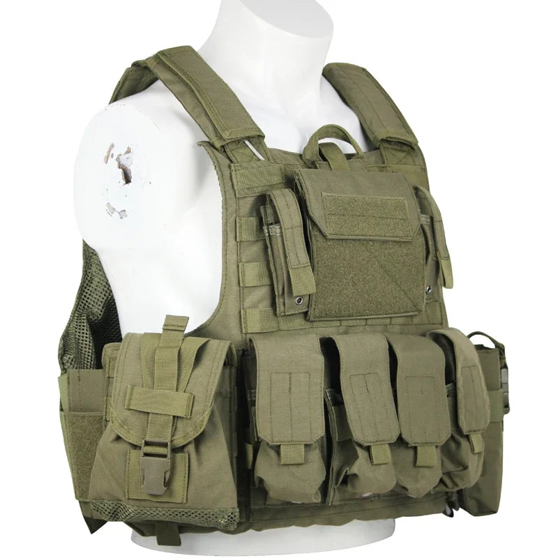 Tactical Vest Plate Carrier With Molle For Outdoor Armor