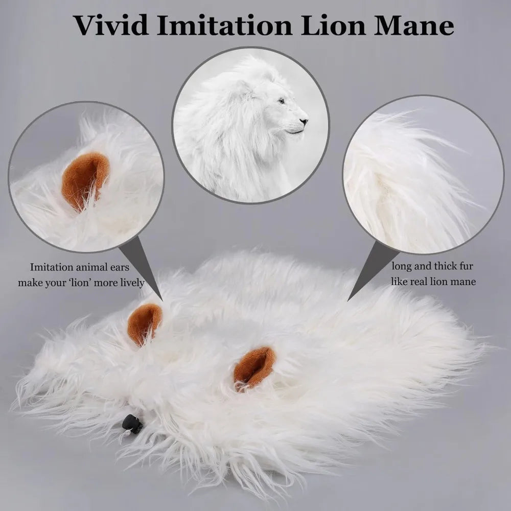 Onmygogo Lion Mane Wig For Dogs Halloween Christmas Costume