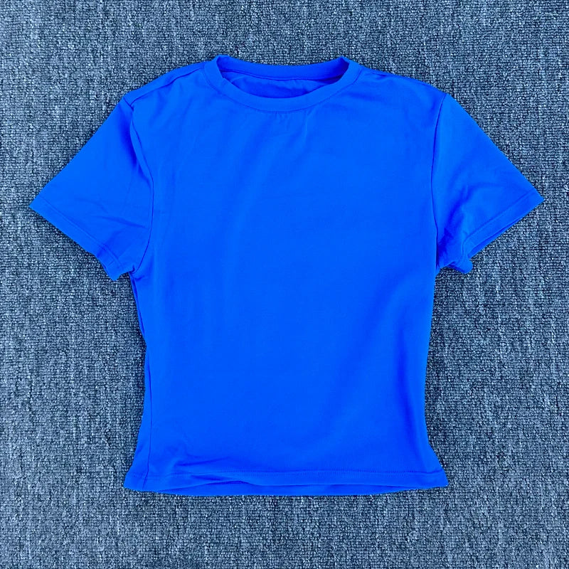 SDFHSFH Women's Quick Dry Breathable Sports Shirt For Running Yoga