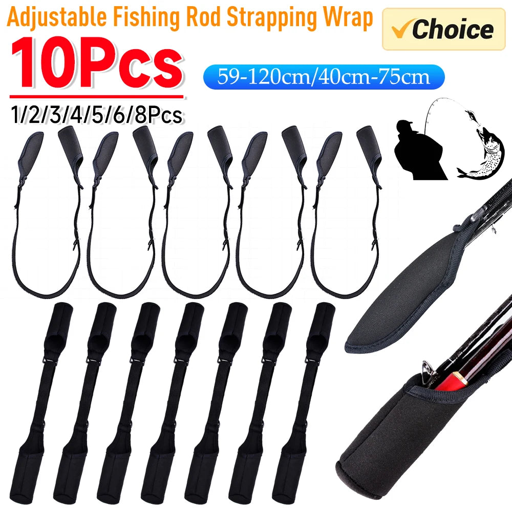 APWIKOGER Fishing Rod Socks Straps And Sleeve Protectors