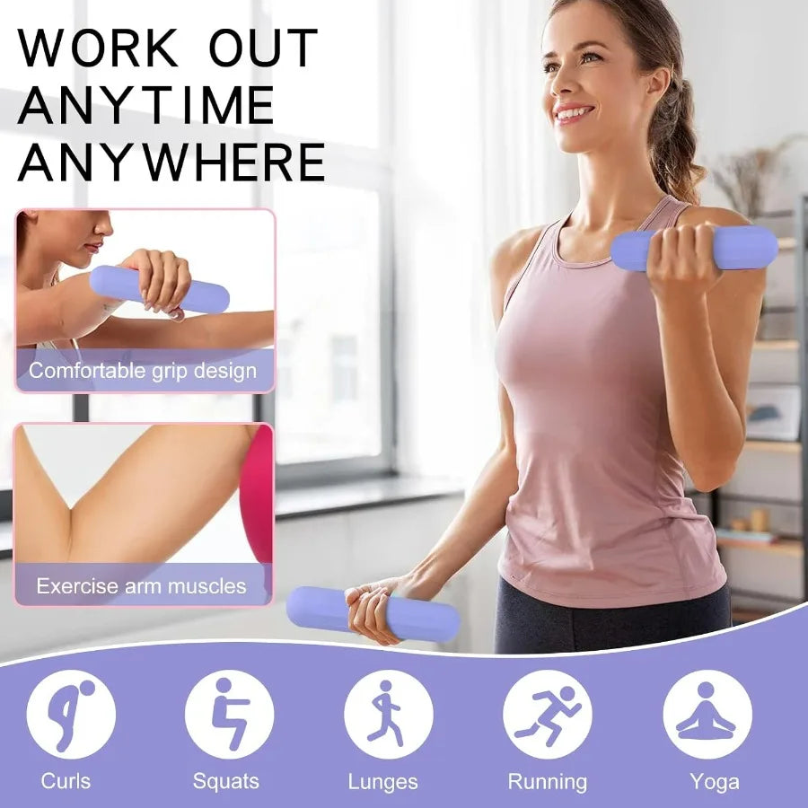 Dumbbell Hand Weight Bars for Women Home Workout Essentials