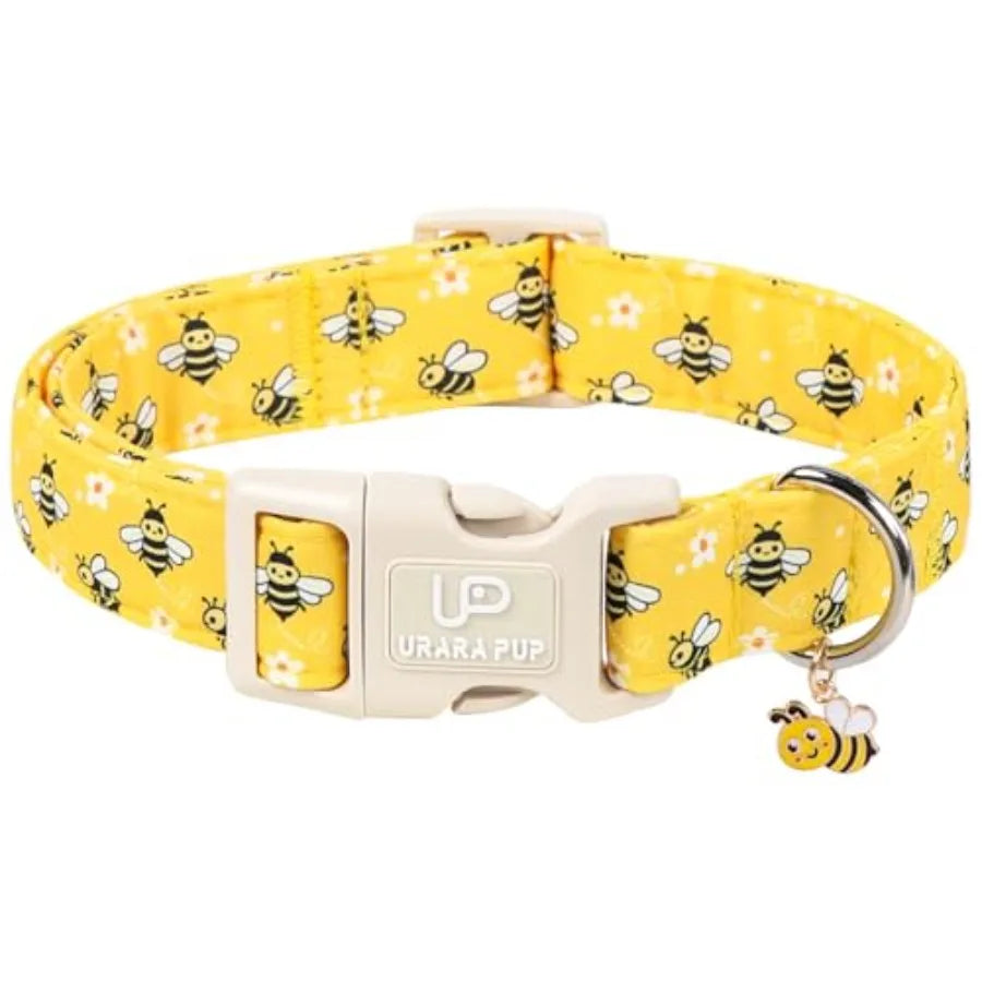 Fruit Pattern Cotton Dog Collar Adjustable Lightweight Durable