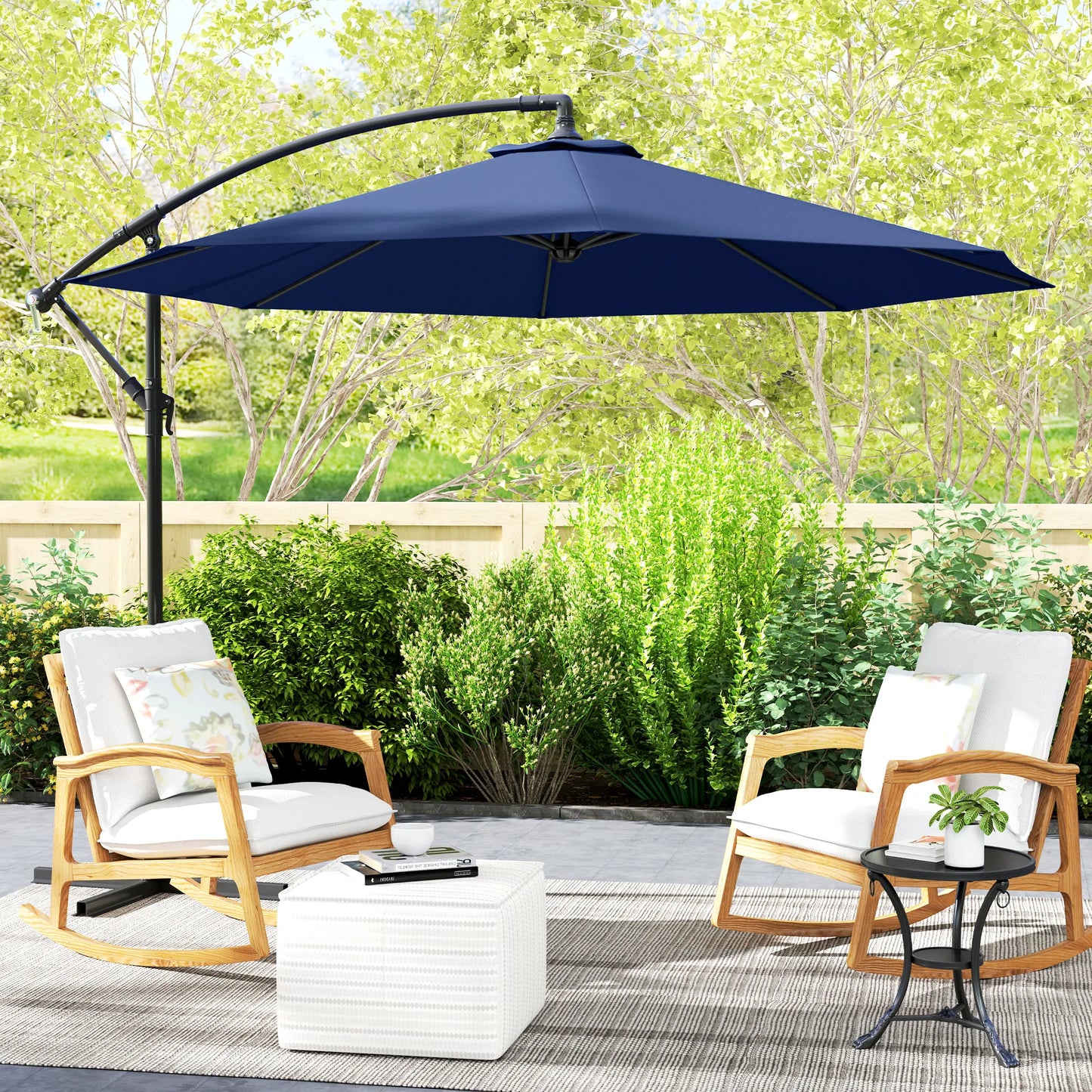 Cantilever Patio Umbrella With UV And Water Resistant Canopy