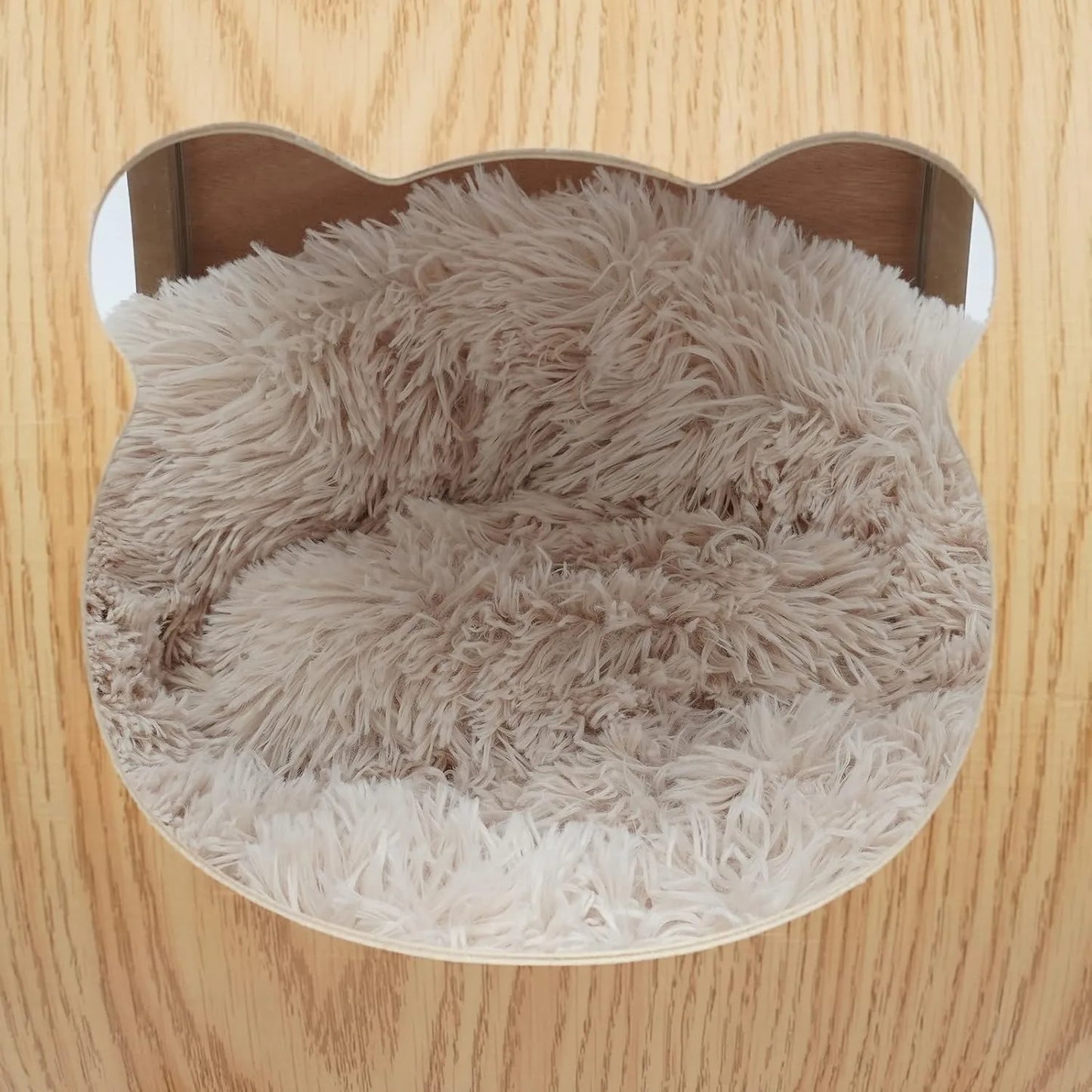 Cat Pod Bed With Wooden Frame And Acrylic Dome For Pets