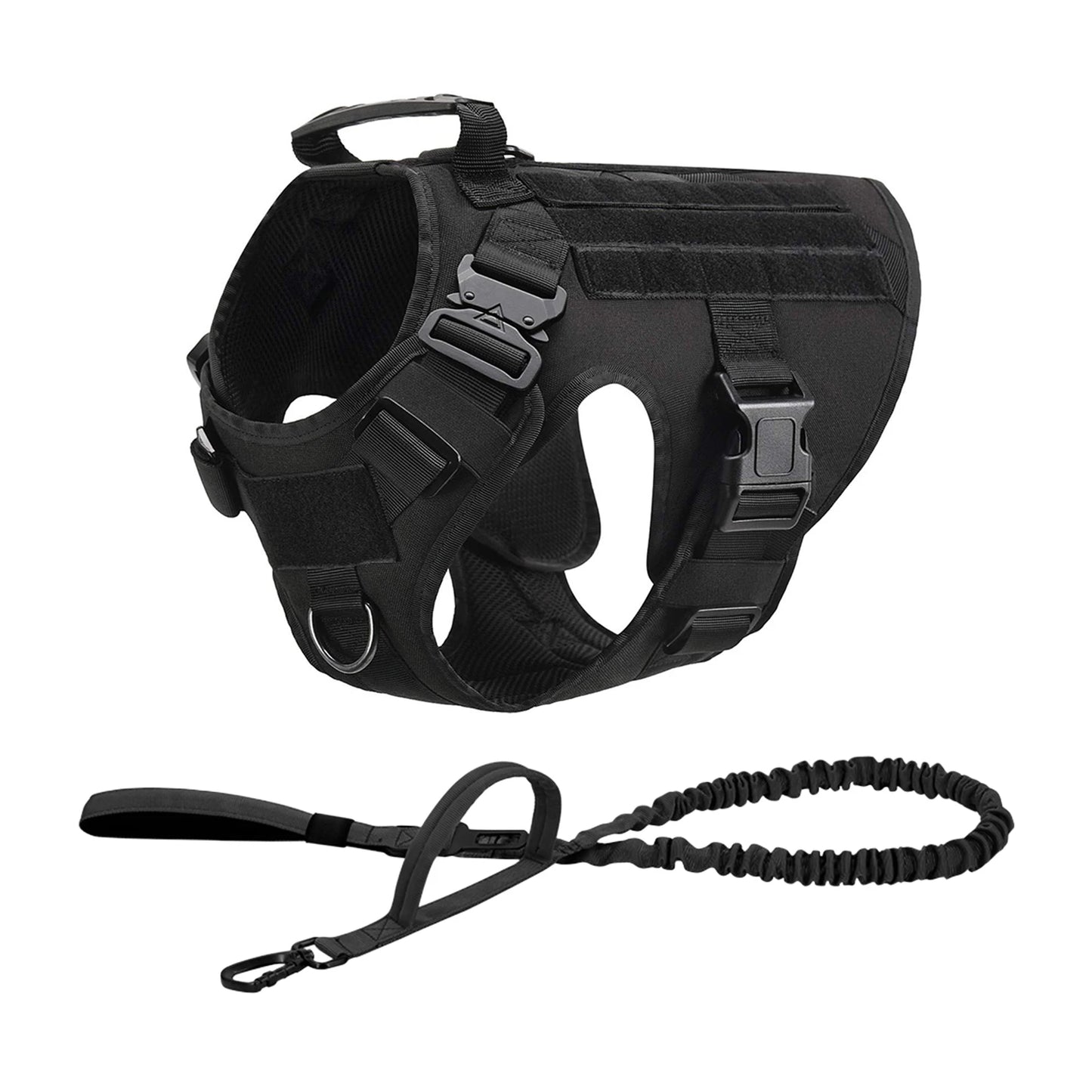 PETRAVEL Tactical Dog Harness Vest With Molle Pouches