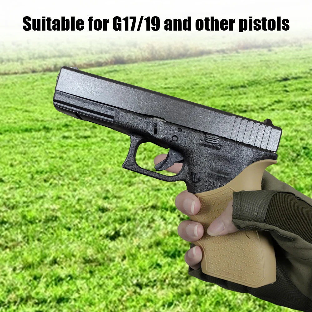 Tactical Rubber Grip Sleeve For Glock 17 19 Anti Slip