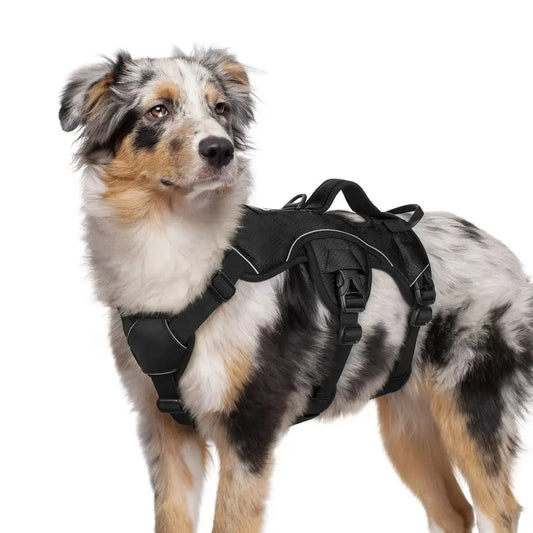 Escape Proof Dog Harness With Lift Handle And Reflective Straps