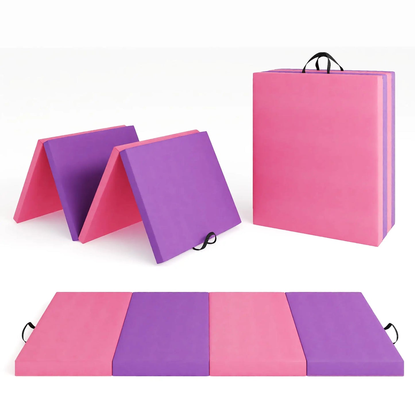 HiMISS Gymnastics Mat Foldable Tumbling Mats For Home Workouts