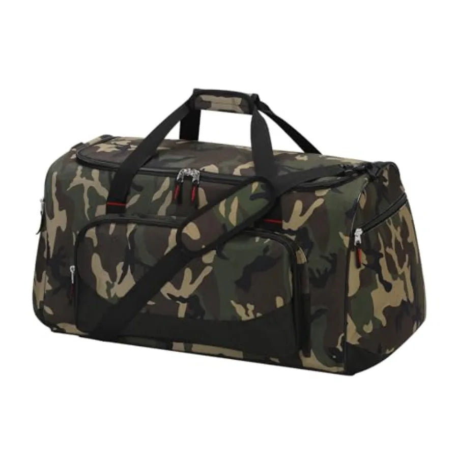 Nylon Gym Duffle Bag Heavy Duty With Multiple Pockets