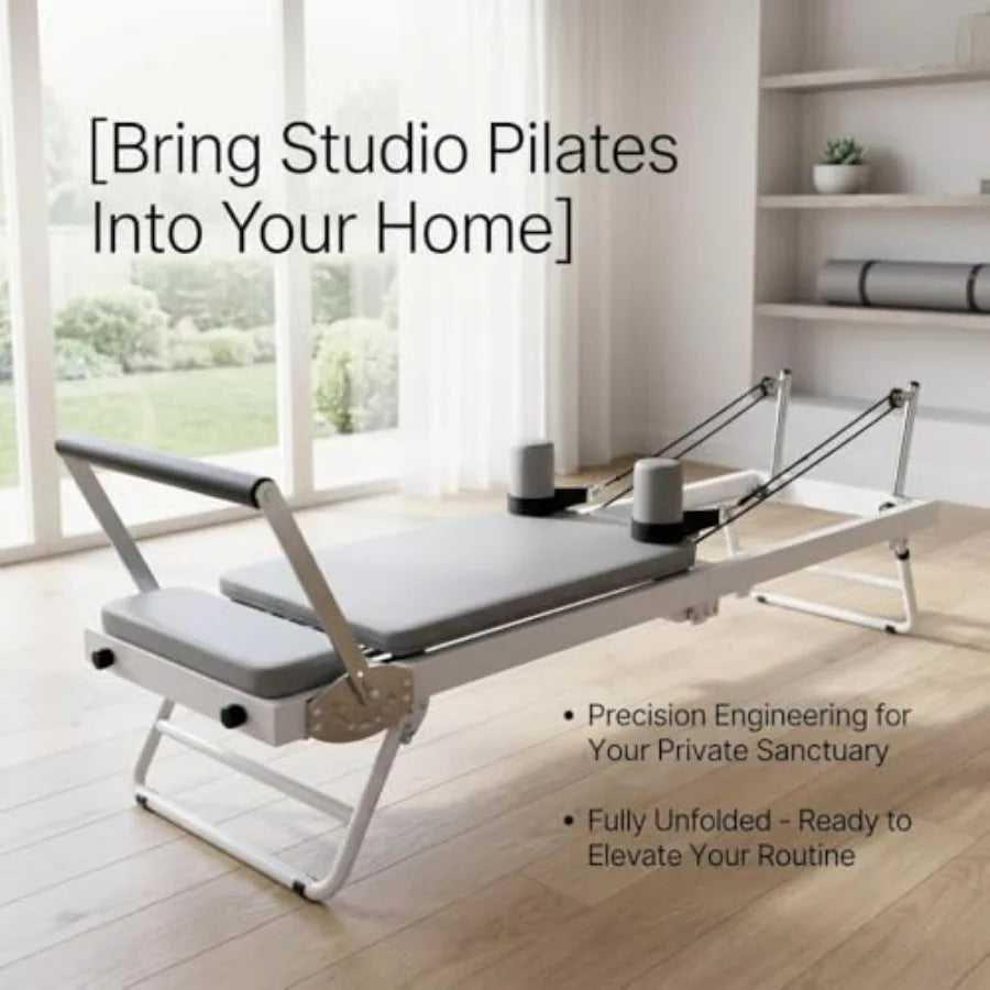 Pilates Bed Reformer With Shoulder Pads And Headrest