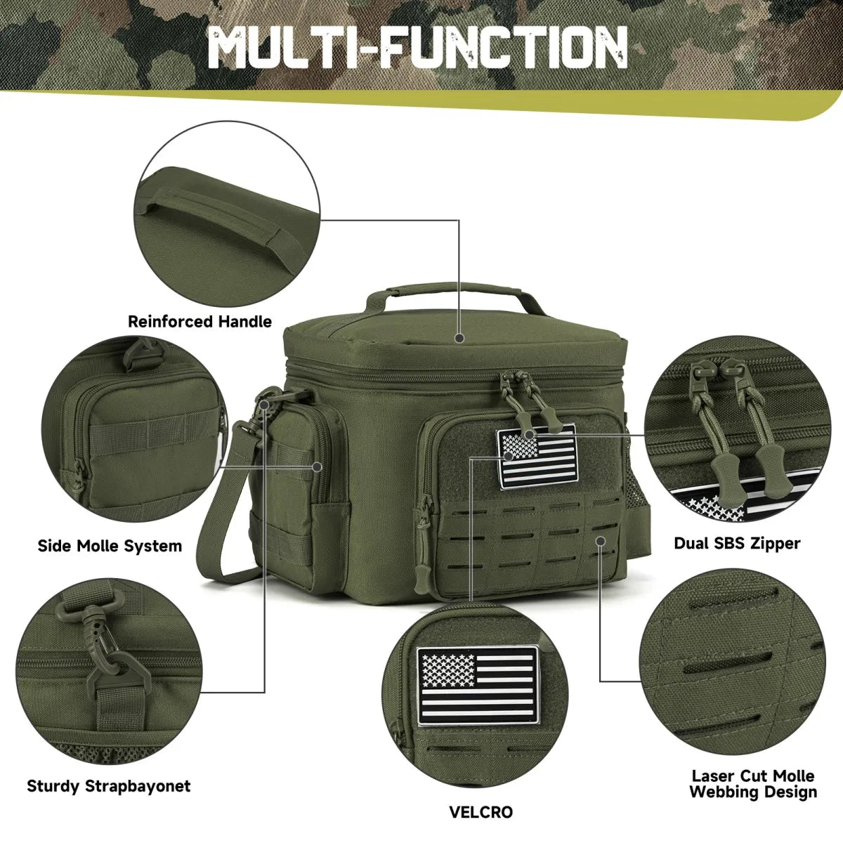 ReFire Gear Tactical Lunch Box Insulated Cooler Bag For Outdoors