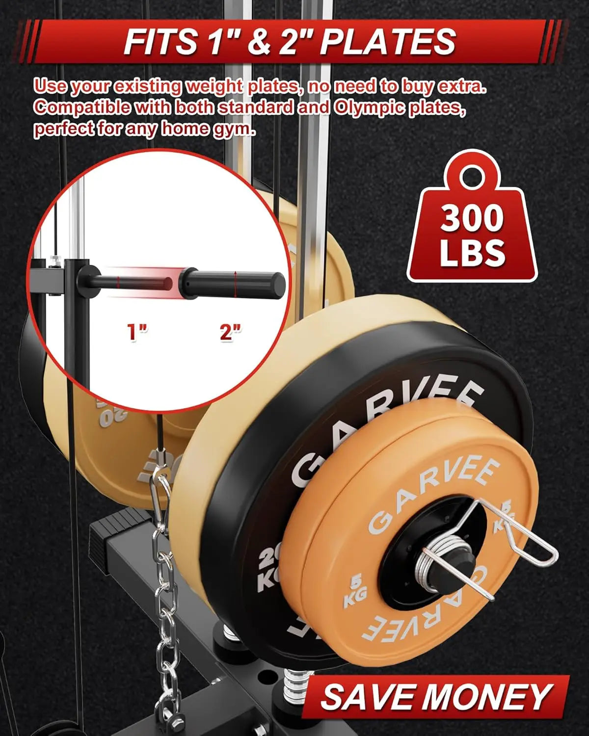 HiMISS Home Gym Machine For Full Body Strength Training With Lat Pulldown