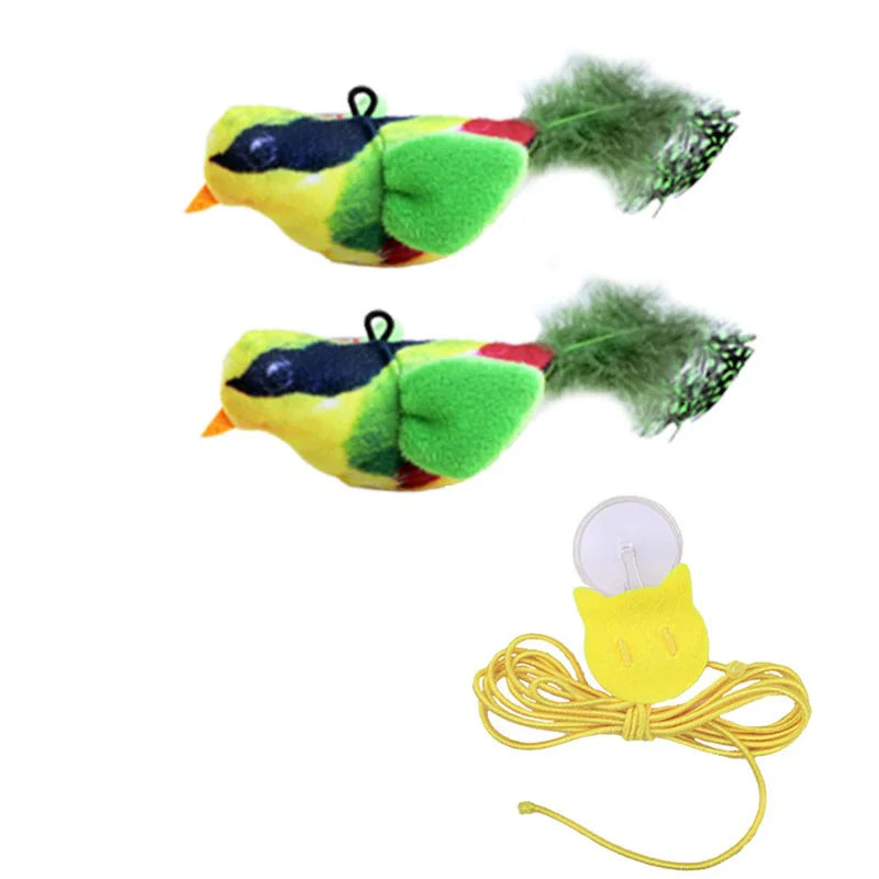 Interactive Flapping Bird Cat Toy With Realistic Chirp Sound
