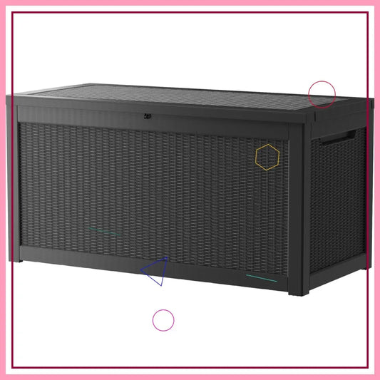Lockable Resin Deck Box For Outdoor Storage