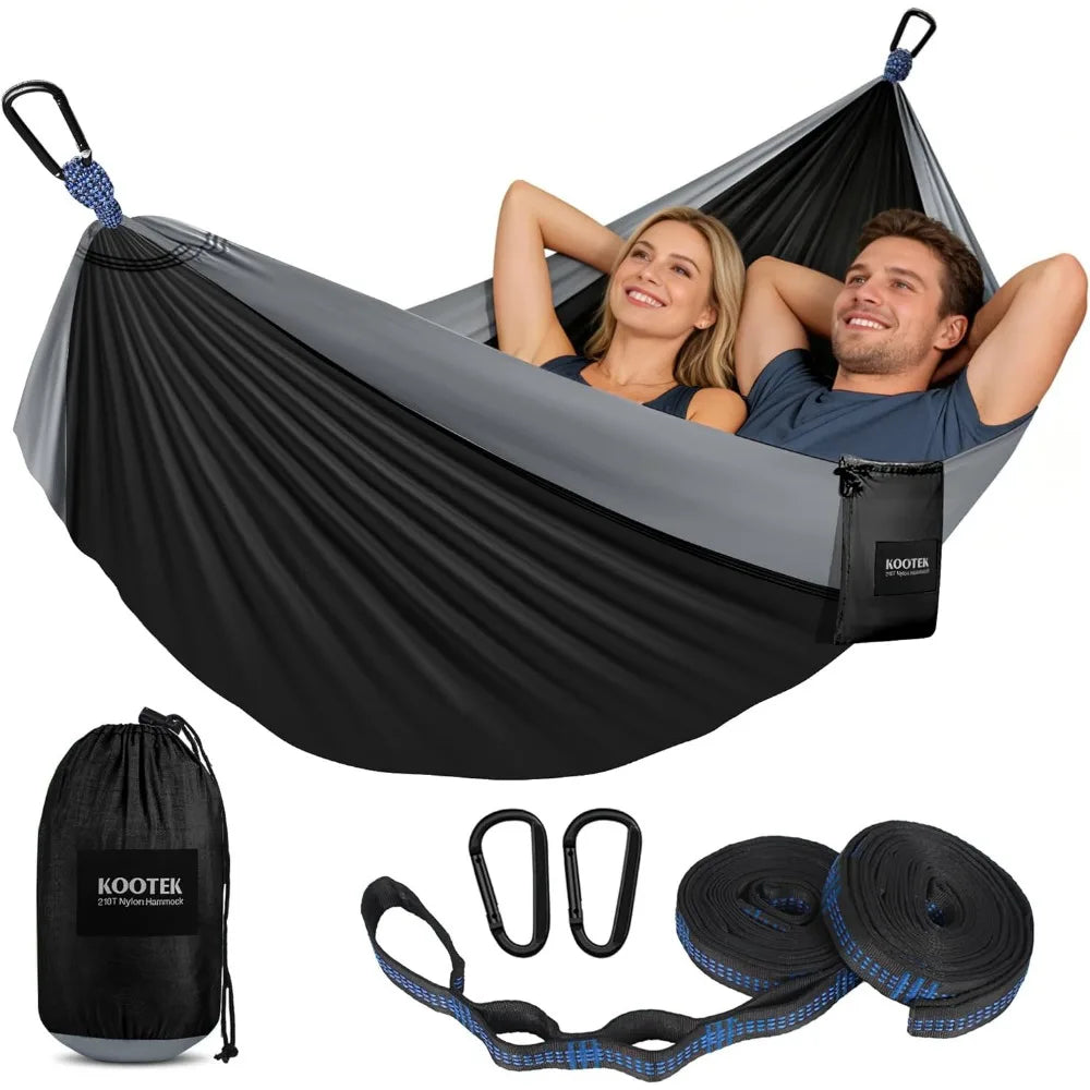 XIUWO Portable Camping Hammock With Tree Straps And Carry Bag