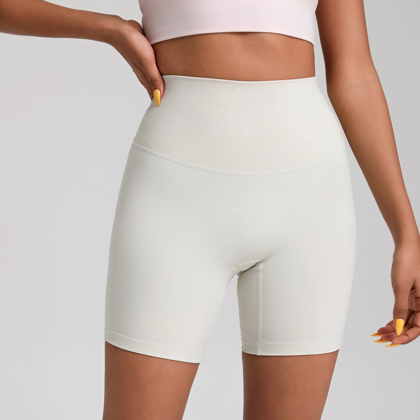 Women High Waist Yoga Shorts With Pocket For Fitness Training