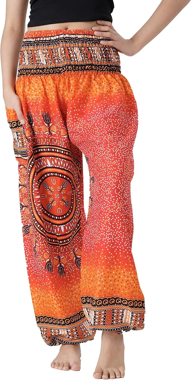 Harem Pants For Women Yoga Boho With Pockets Comfortable