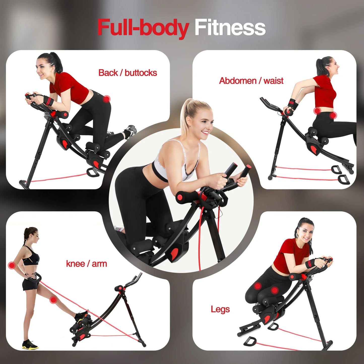 AB Machine Abdominal Trainer With Foldable LCD Display