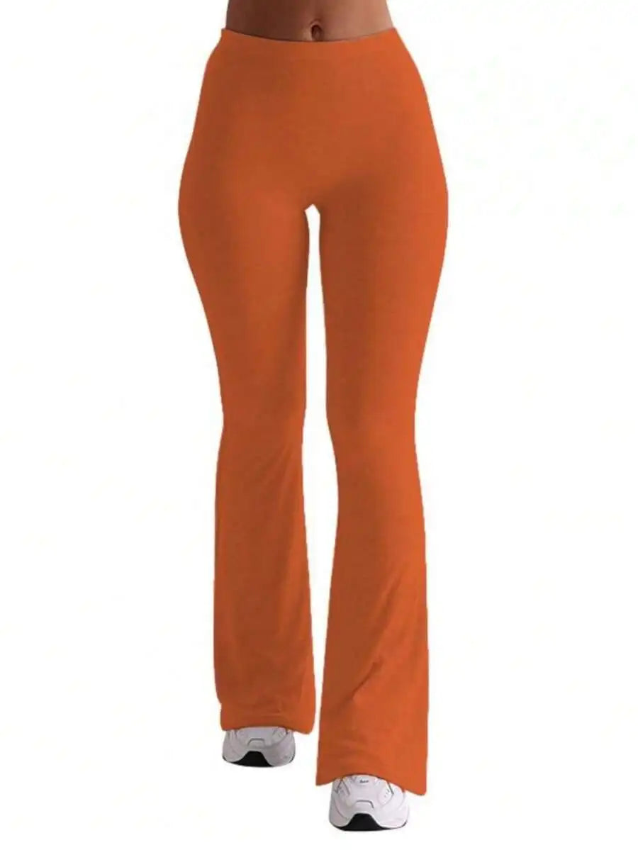 Women Flare Leggings High Waist Tummy Control Yoga Pants