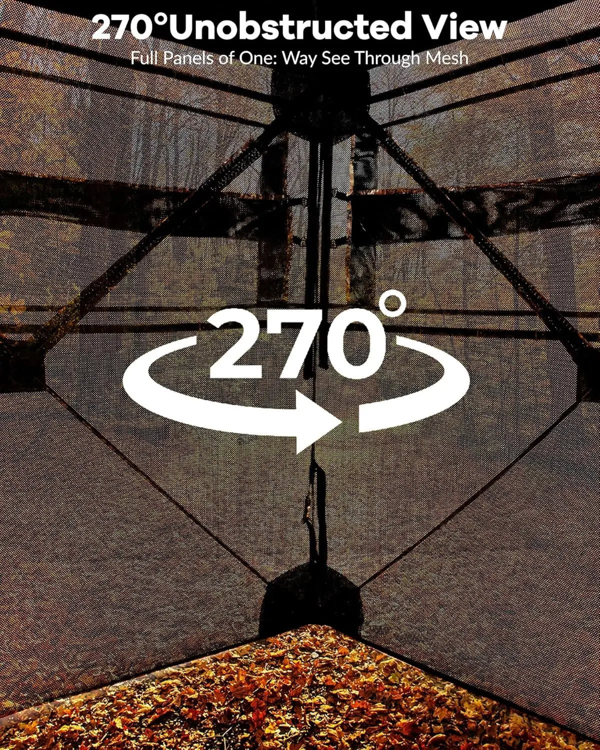 TWISTER.CK Outdoor Pop Up Ground Blind For Hunting With Windows