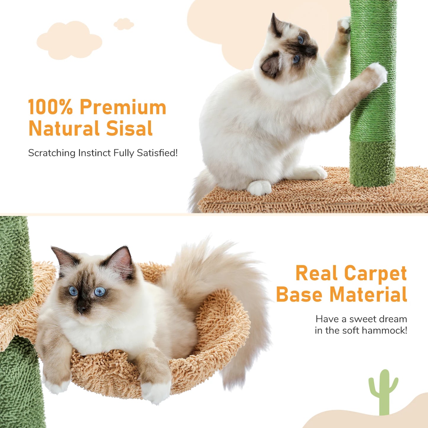 PAWZ Road 5-Tier Floor-To-Ceiling Cat Tree With Scratching Post