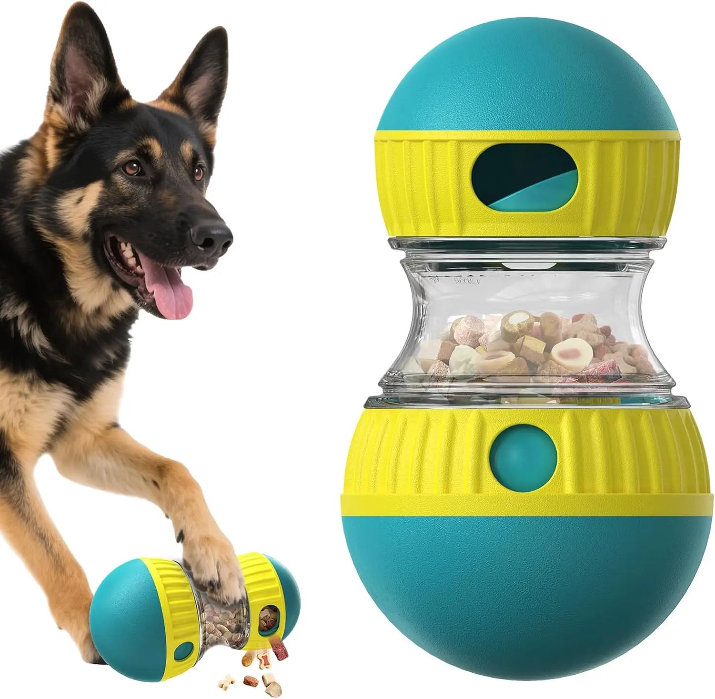 Dog Puzzle Toy Adjustable Treat Dispensing Ball For Slow Feeder