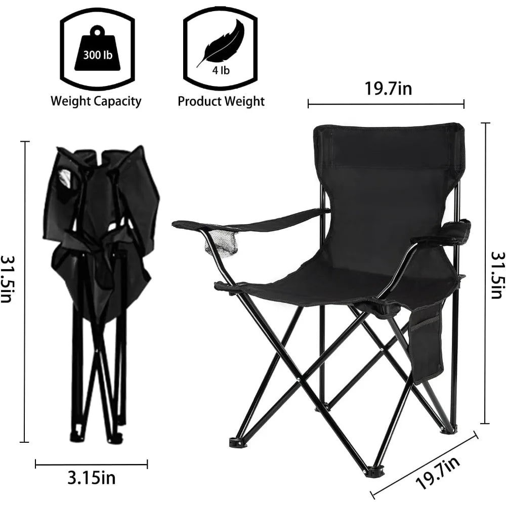XIUWO Lightweight Folding Camp Chair For Beach Lawn Patio Outdoor