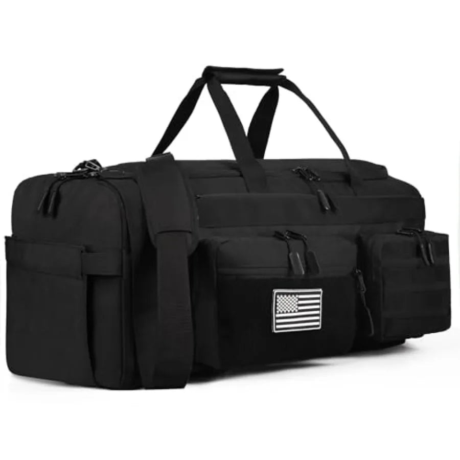 Tactical Duffle Bag Three In One Backpack With Shoe And Laptop Sleeve MOLLE