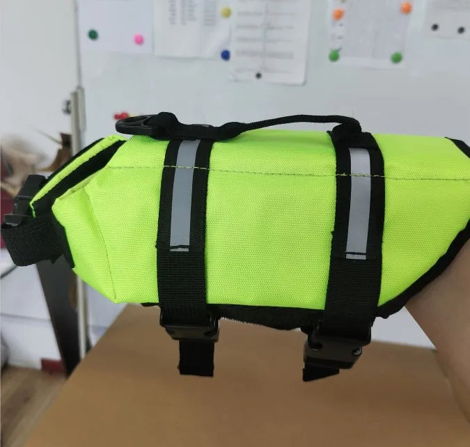 Dog Reflective Life Jacket Adjustable Safety Vest For Outdoors