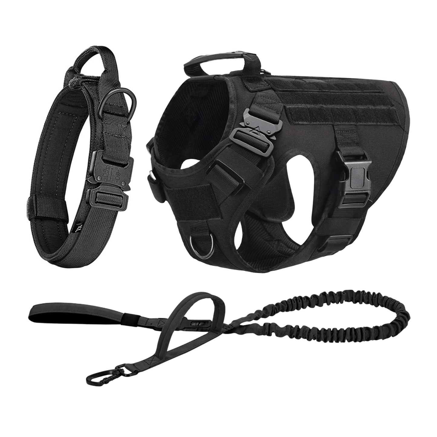 PETRAVEL Tactical Dog Harness Vest With Molle Pouches