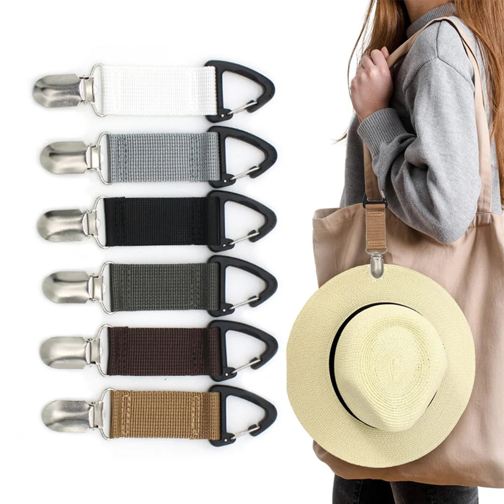 Hat Keeper Clip Universal Canvas Portable Hat Holder For Travel