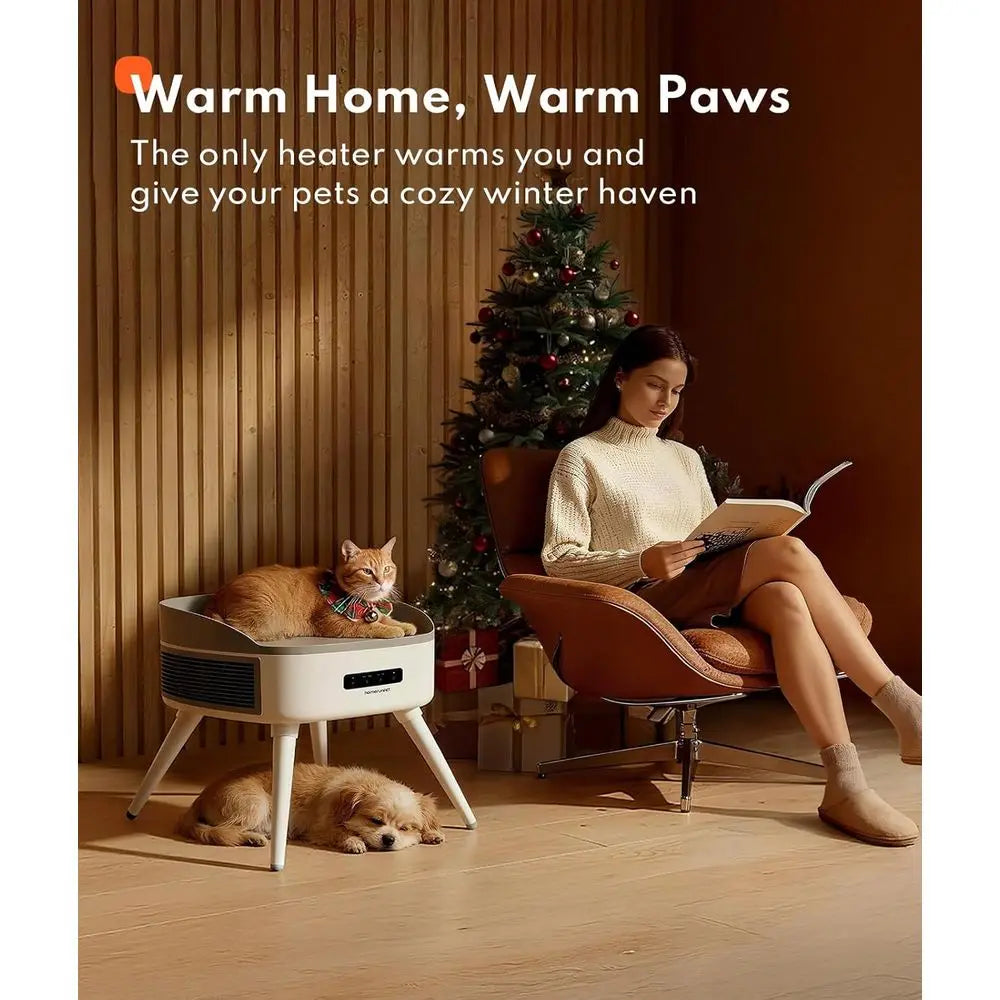 Pet-Sae 2-in-1 Space Heater With Cat Bed Energy Saving