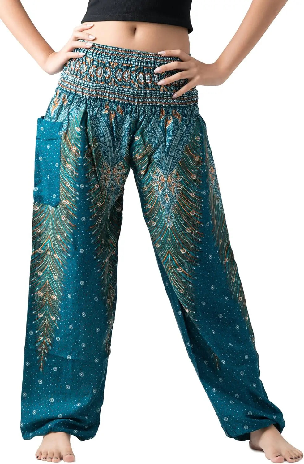 Harem Pants For Women Yoga Boho With Pockets Comfortable