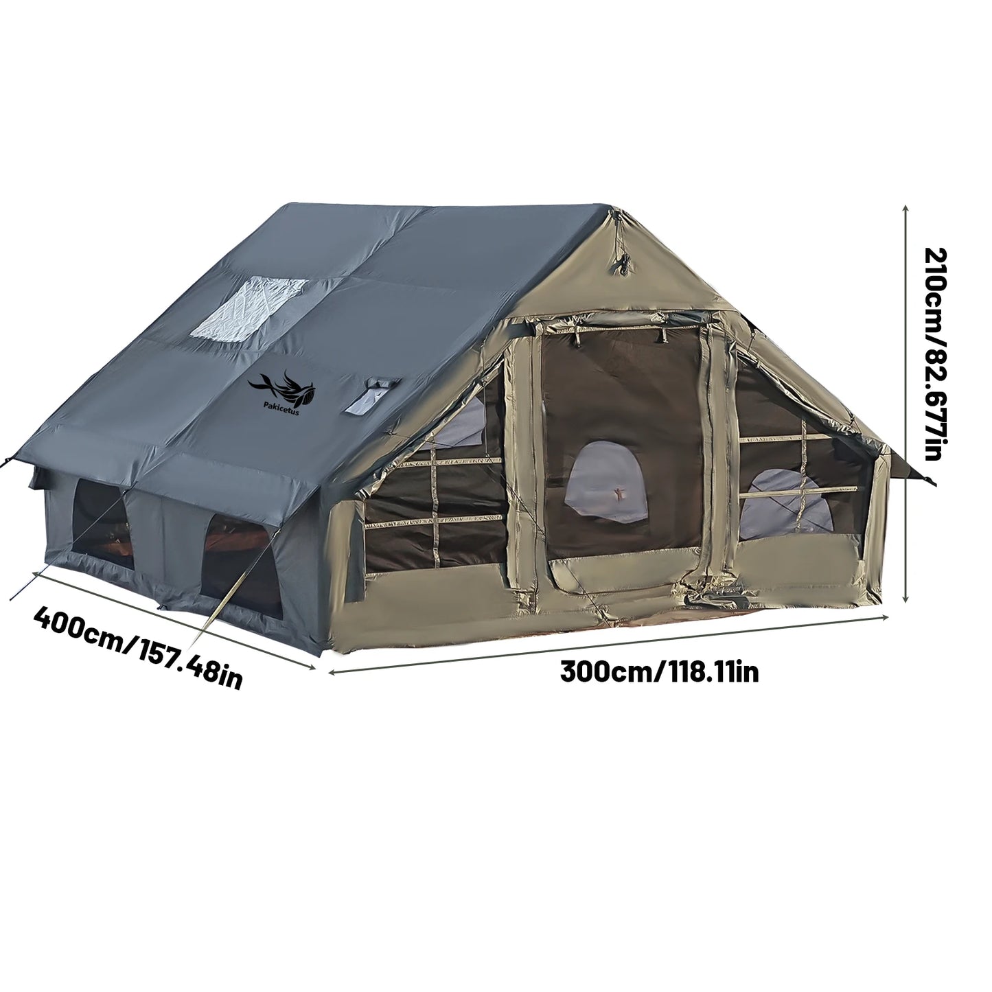 Pakicetus Quick Air Flow Inflatable Camping Tent With Skylight