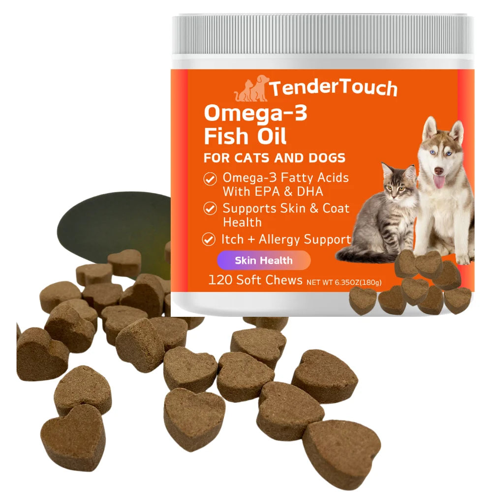 Omega 3 Fish Oil Supplement for Dogs and Cats