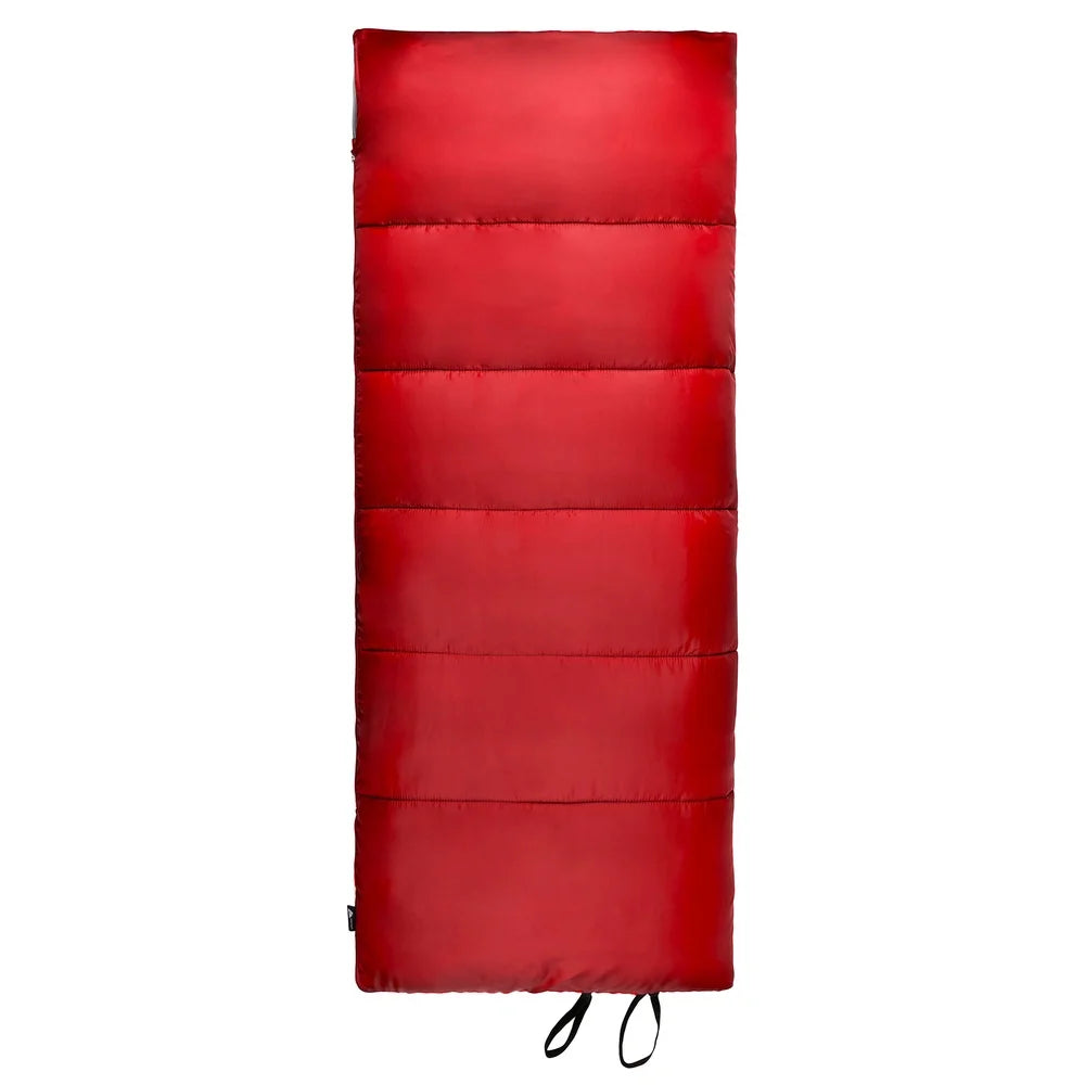 50F Warm Weather Sleeping Bag For Camping, Compact Insulated Polyester