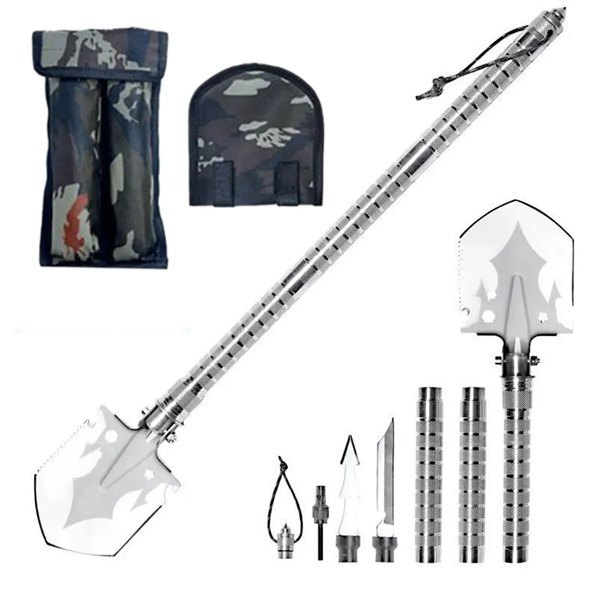 Skywolfeye Foldable Military Shovel for Outdoor Survival and Camping