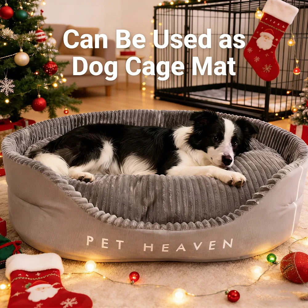Large Dog Bed With Detachable Pad For Cats And Dogs