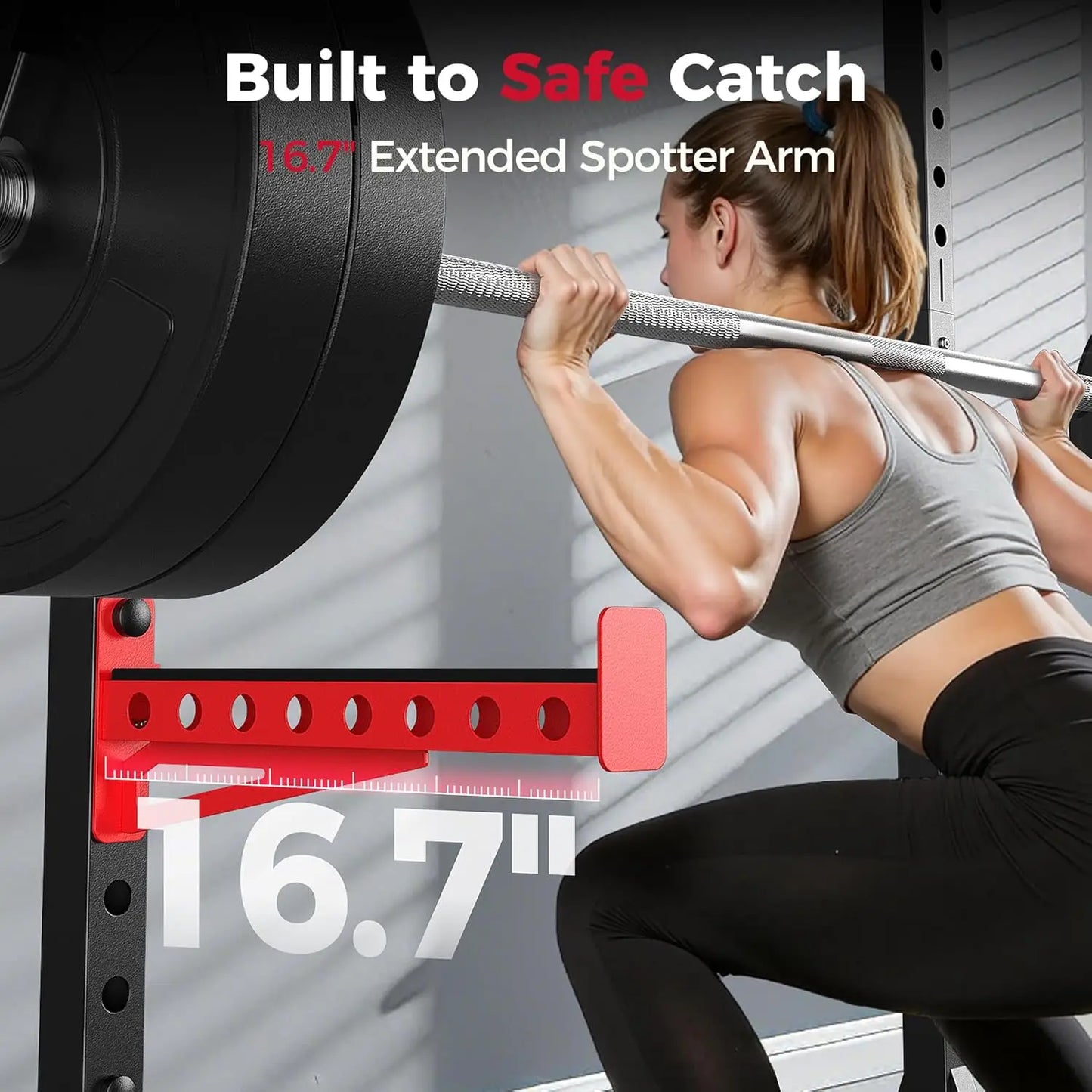 Stainless Steel Squat Rack With Pull Up Bar 900 Pounds